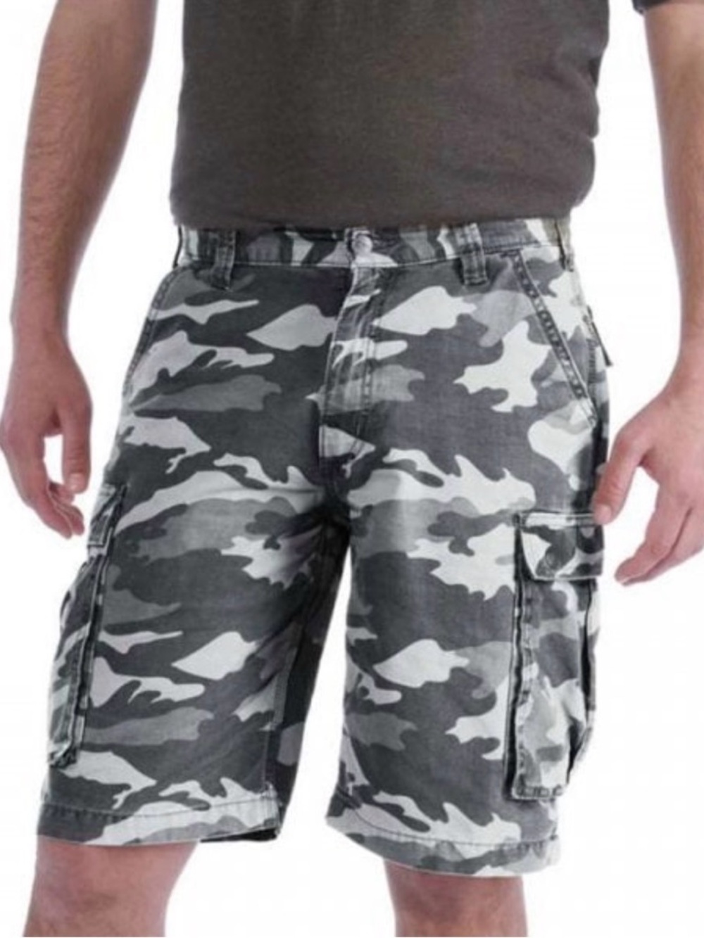 Carhartt Shorts Men’s 38 Gray Camo Cargo Relaxed Fit 11 Inseam Workwear Summer - Picture 1 of 8